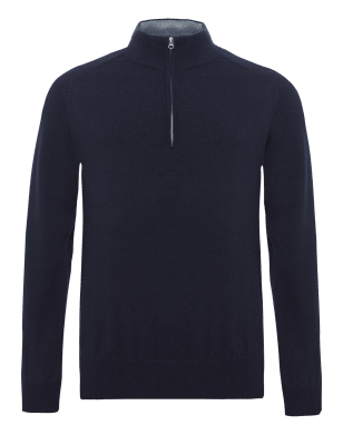 merino funnel neck jumper