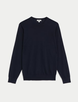 Pure Extra Fine Merino Wool Crew Neck Jumper