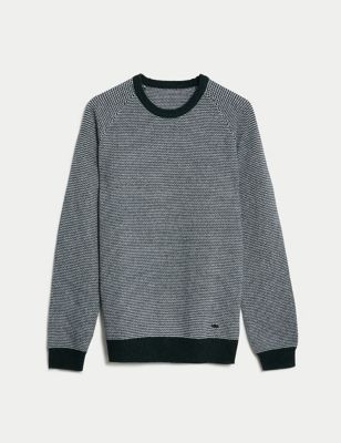 Wool Rich Crew Neck Jumper with Cashmere