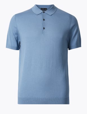 mens knitted polo