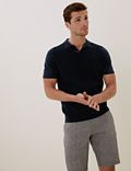 Cotton Textured Knitted Polo