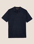 Cotton Textured Knitted Polo