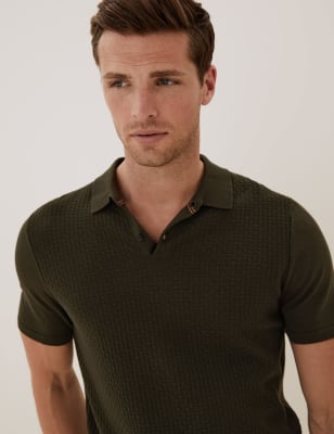 Marks and shop spencer knitted polo