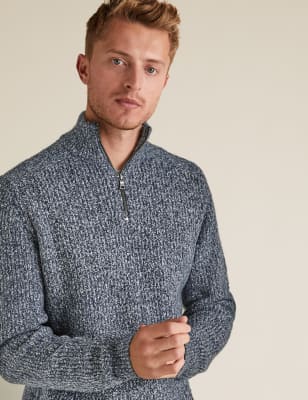 chunky funnel neck jumper