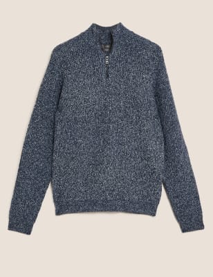 chunky funnel neck jumper