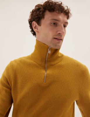 Mustard 2024 ribbed jumper