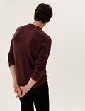 Cable Crew Neck Jumper With Wool