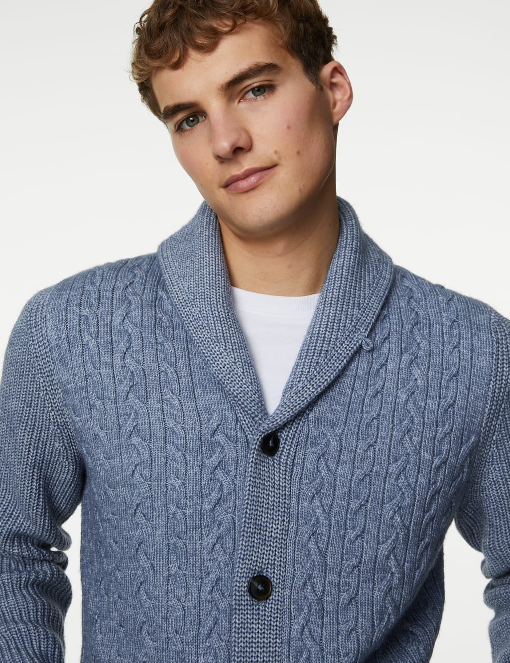 Cable Shawl Collar Cardigan image 4