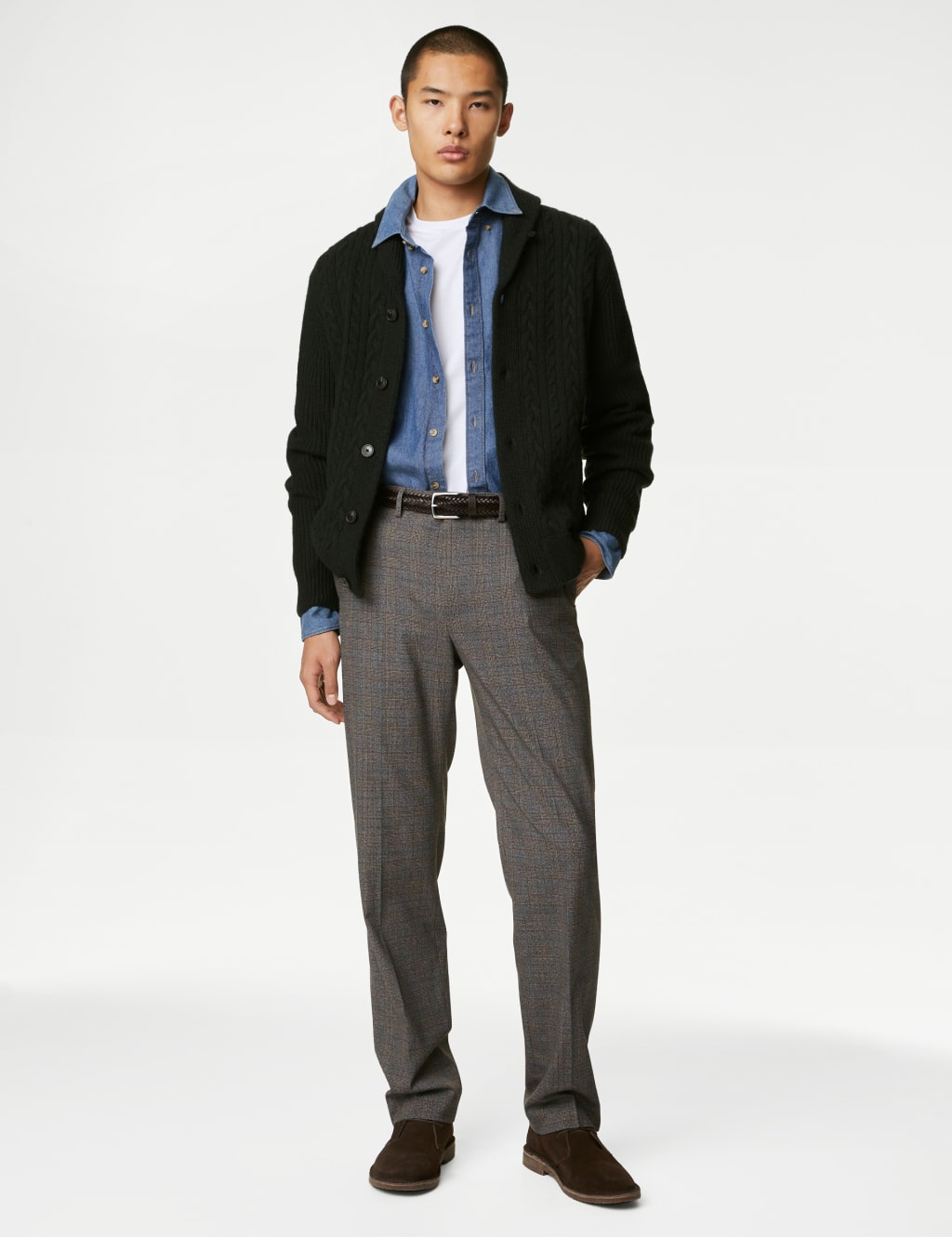 Cable Shawl Collar Cardigan image 3