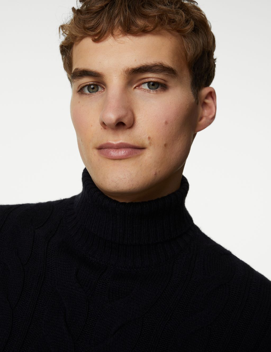 Chunky Cable Roll Neck Jumper image 4