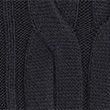Chunky Cable Roll Neck Jumper - navy