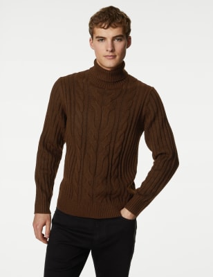 M&s mens roll on sale neck