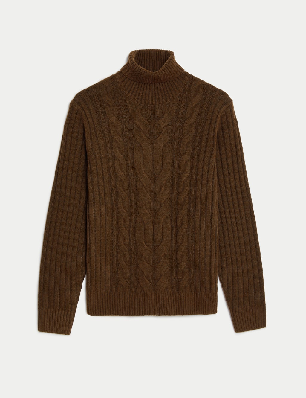 Chunky Cable Roll Neck Jumper image 2