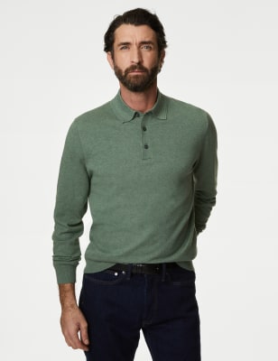 Cotton Rich Tipped Knitted Polo Shirt