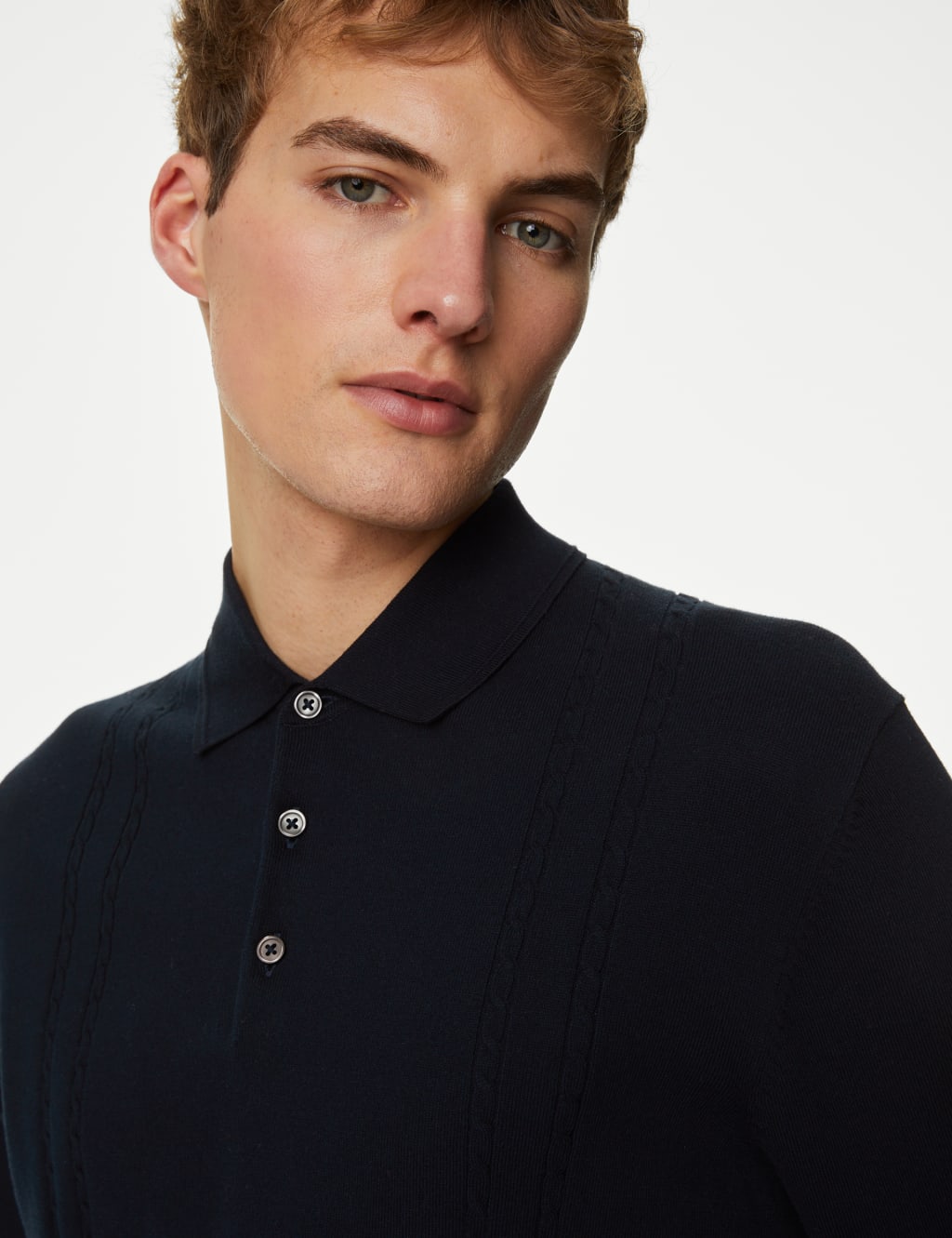 Marks and deals spencer knitted polo