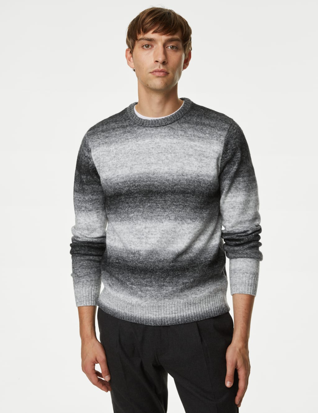 Striped Crew Neck Jumper image 1
