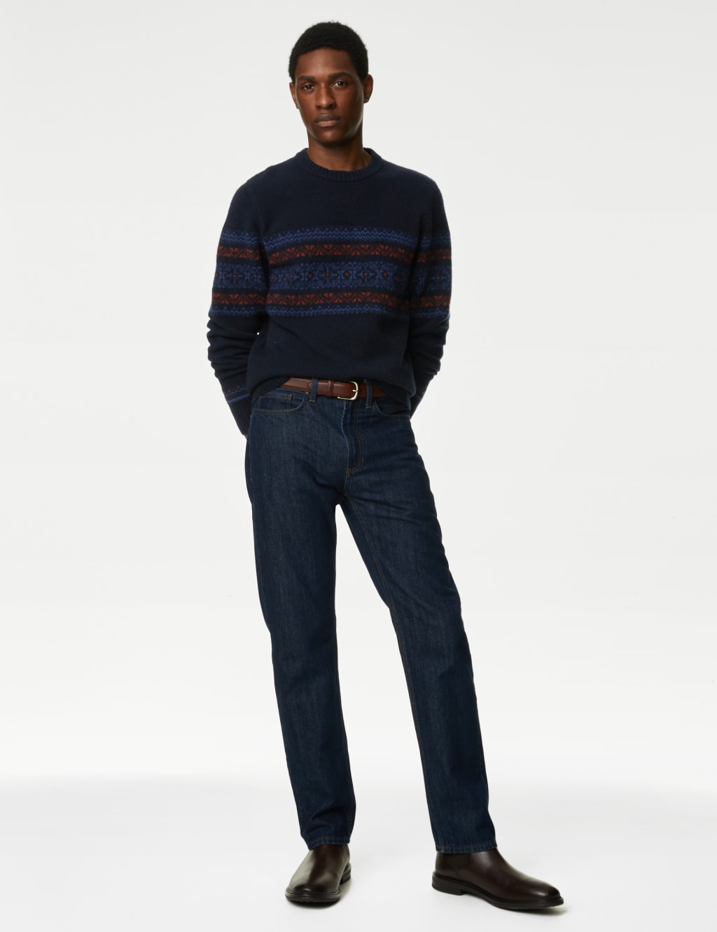 Fair Isle Crew Neck Jumper image 1