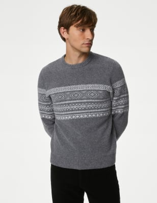 Fair Isle Crew Neck Jumper - SA