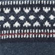 Fair Isle Roll Neck Jumper - navy