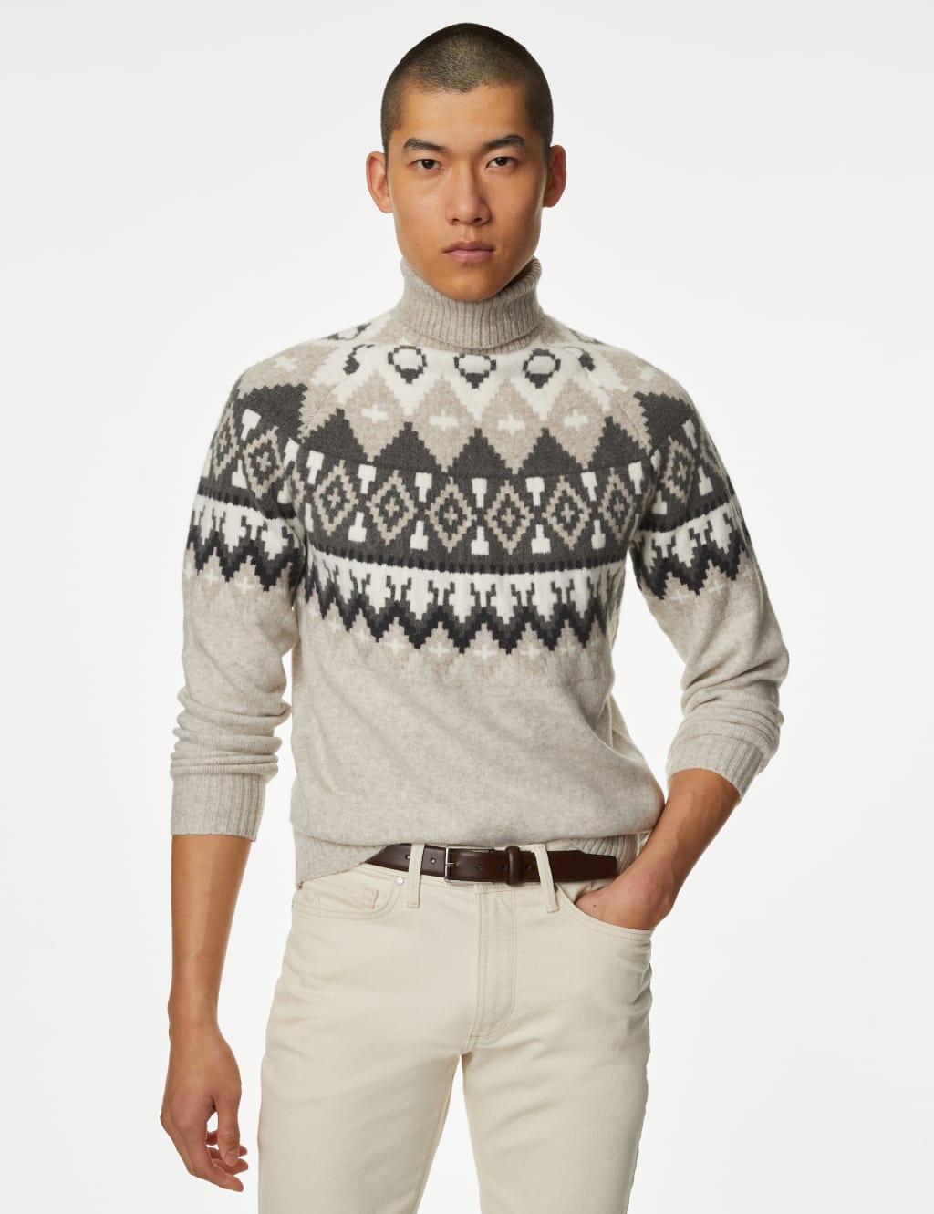 Fair Isle Roll Neck Jumper image 4
