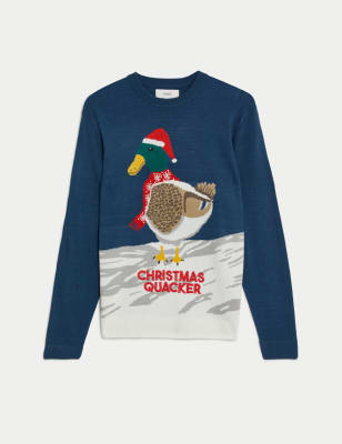 Christmas Quacker Crew Neck Jumper