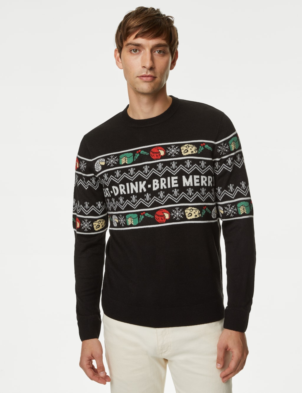 Fair Isle Cheese Christmas Jumper image 3