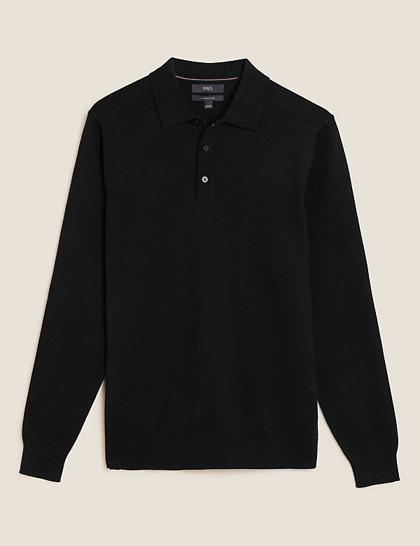 Cotton Rich Tipped Knitted Polo Shirt - LT