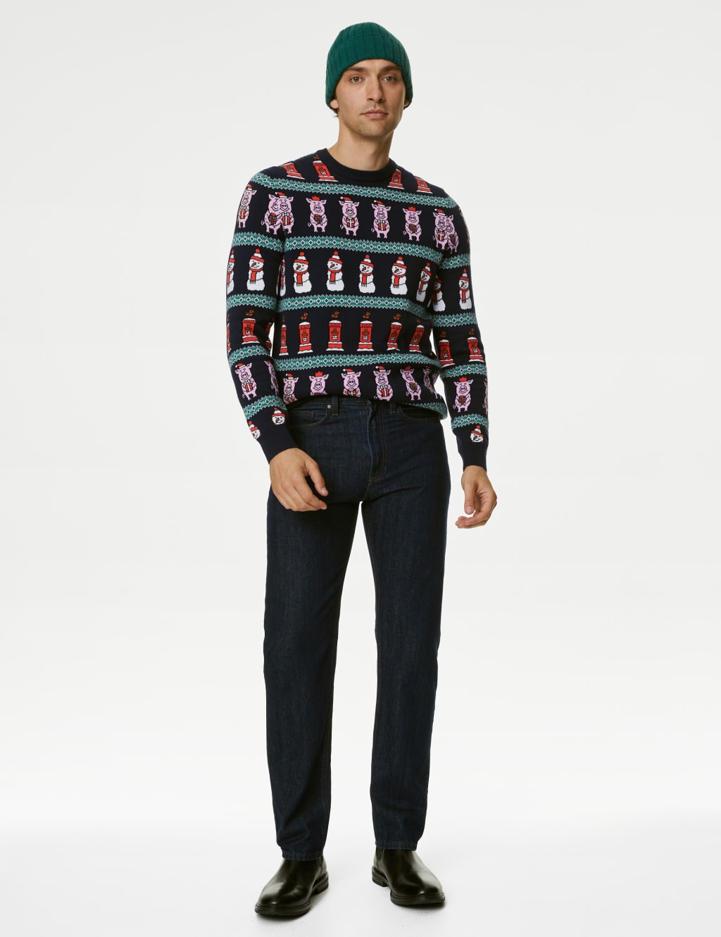 Pure Cotton Percy Pig™ Christmas Jumper image 2