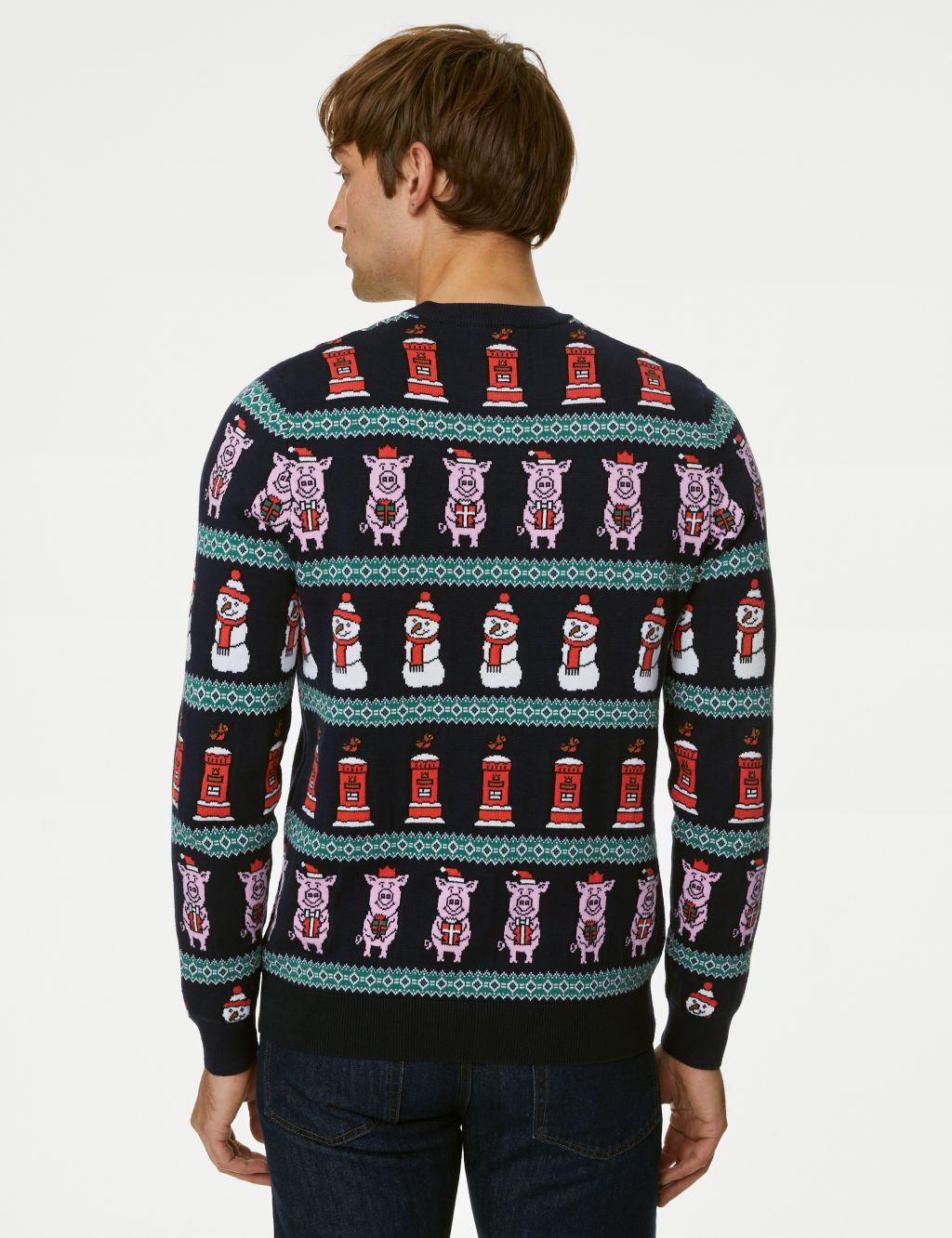 Pure Cotton Percy Pig™ Christmas Jumper image 4
