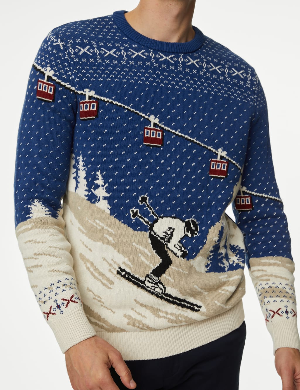 Pure Cotton Ski Christmas Jumper image 4