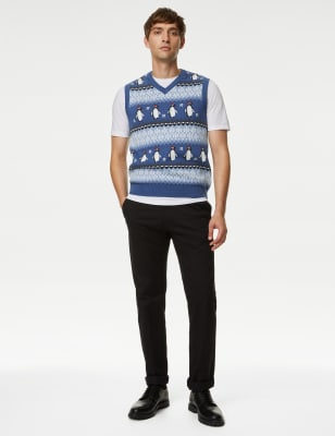 Pure Cotton Penguin Christmas Jumper