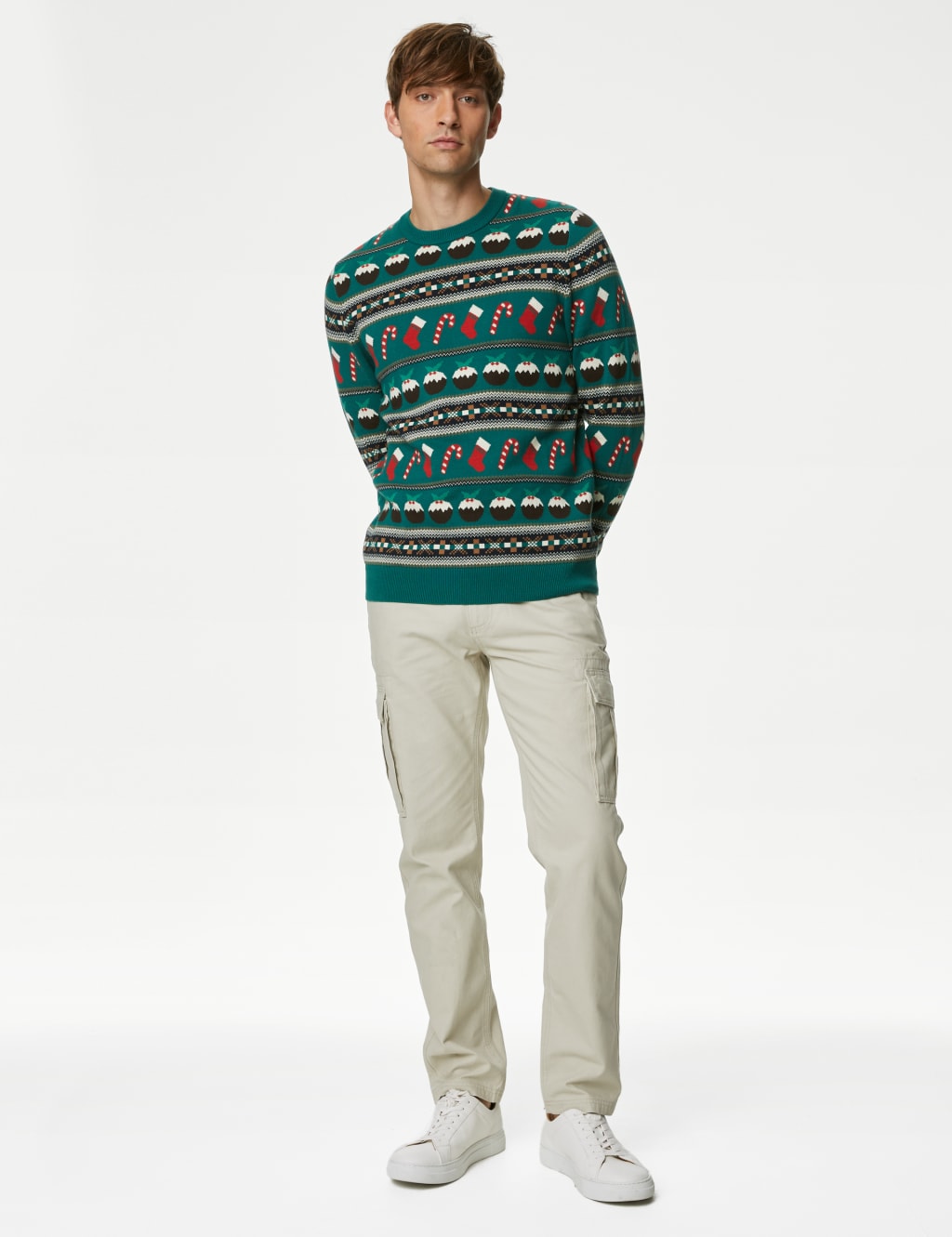 Pure Cotton Fair Isle Christmas Jumper image 3
