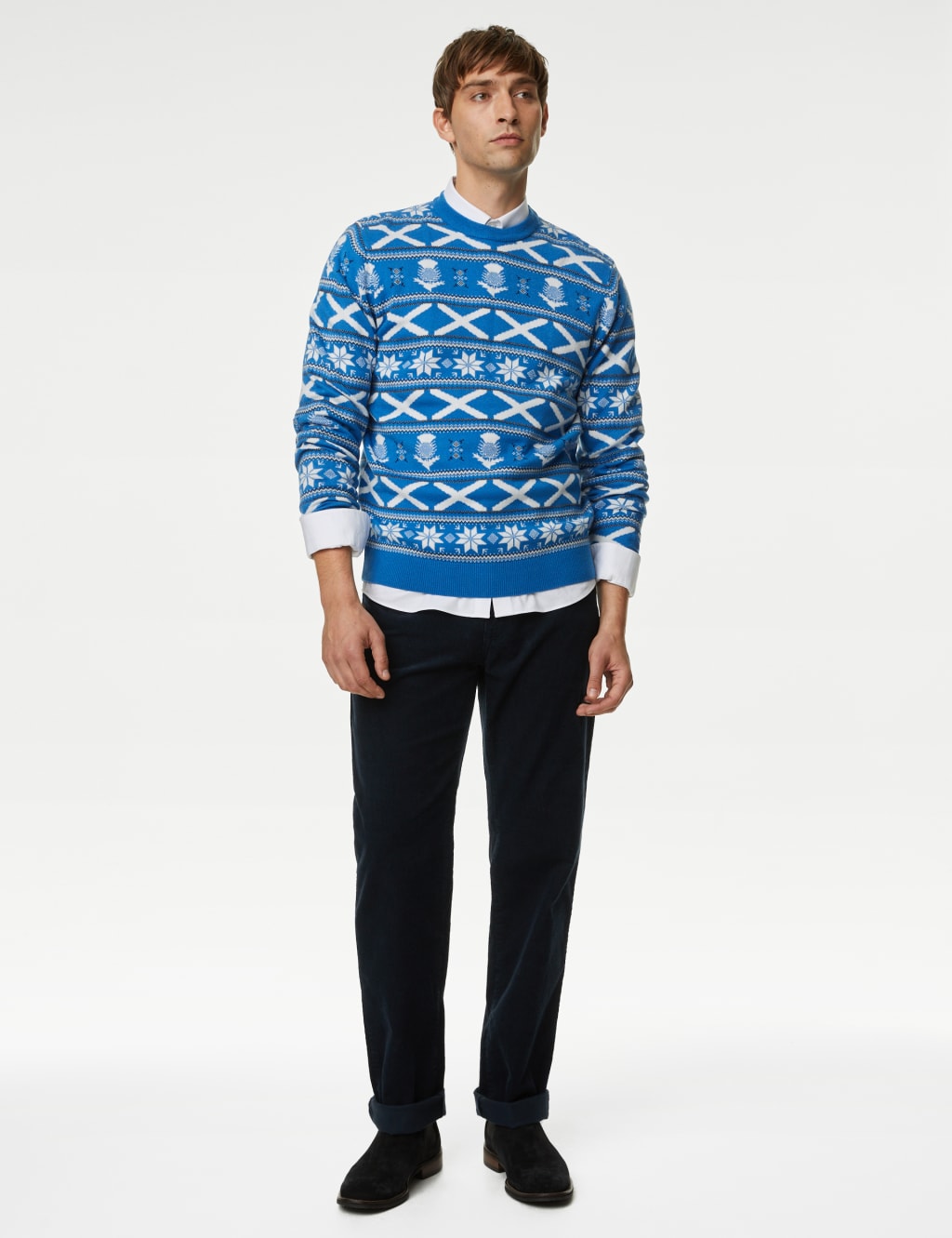 Scotland Christmas Crew Neck Jumper image 3