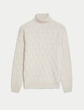 Cable High Neck Jumper