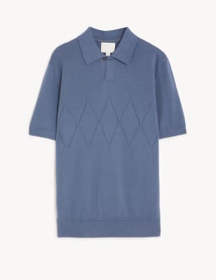 Lovell Pure Cotton Knitted Polo Shirt