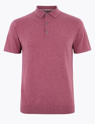 Cotton Knitted Polo Shirt 