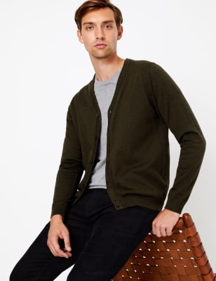 Gilet en coton &agrave; col en V