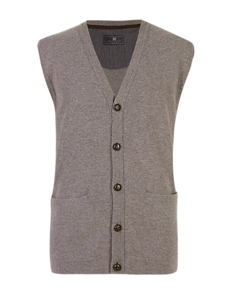 Extrafine Pure Lambswool V-Neck Waistcoat | M&S Collection | M&S