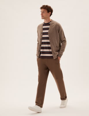 

Mens M&S Collection Pure Lambswool V-Neck Cardigan - Sand, Sand