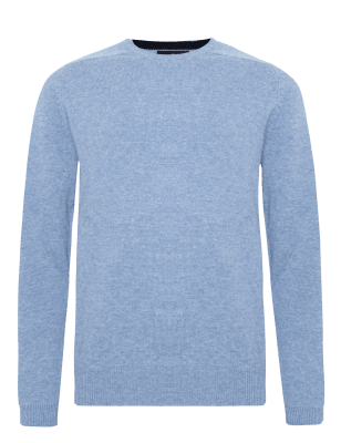 Extrafine Pure Lambswool Crew Neck Jumper | Blue Harbour | M&S