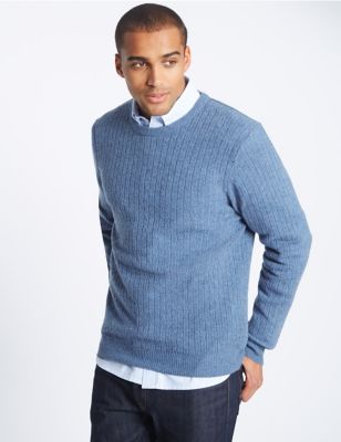 Pure Lambswool Textured Jumper