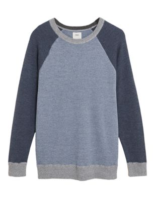 M&S Mens Pure Cotton Crew Neck Knitted Jumper