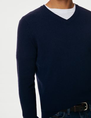 Pure Extra Fine Lambswool V-Neck Jumper | M&S US