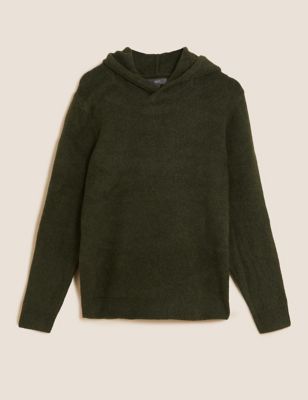 M&S Mens Cotton Knitted Hoodie