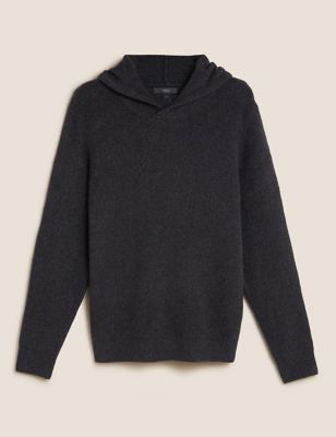 M&S Mens Cotton Knitted Hoodie