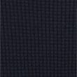 Cotton Blend Textured Crew Neck Jumper - navy