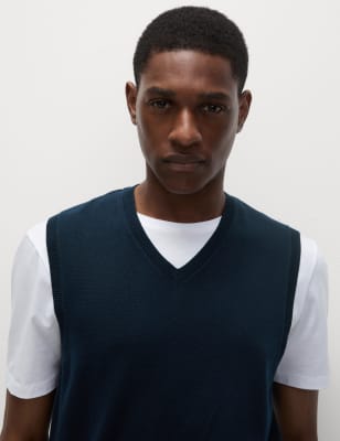 Pull sans manches 100&nbsp;% coton