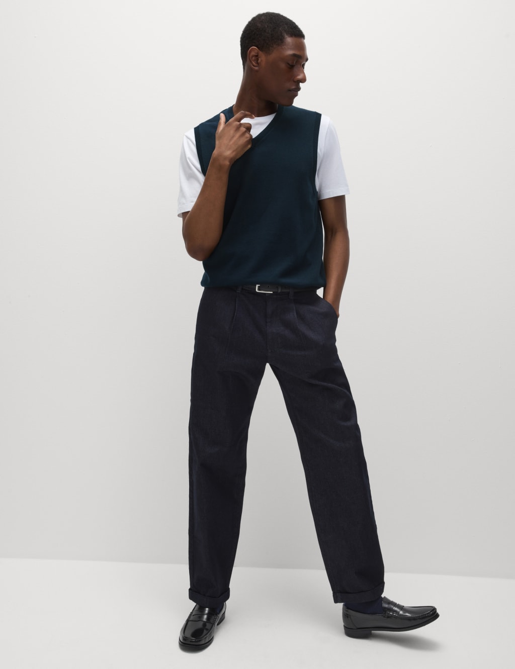 Pure Cotton Sleeveless Jumper image 2