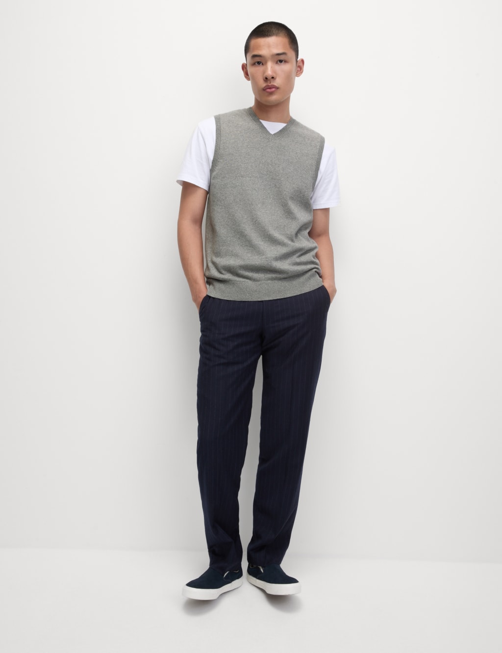 Men sleeveless jumper hot sale