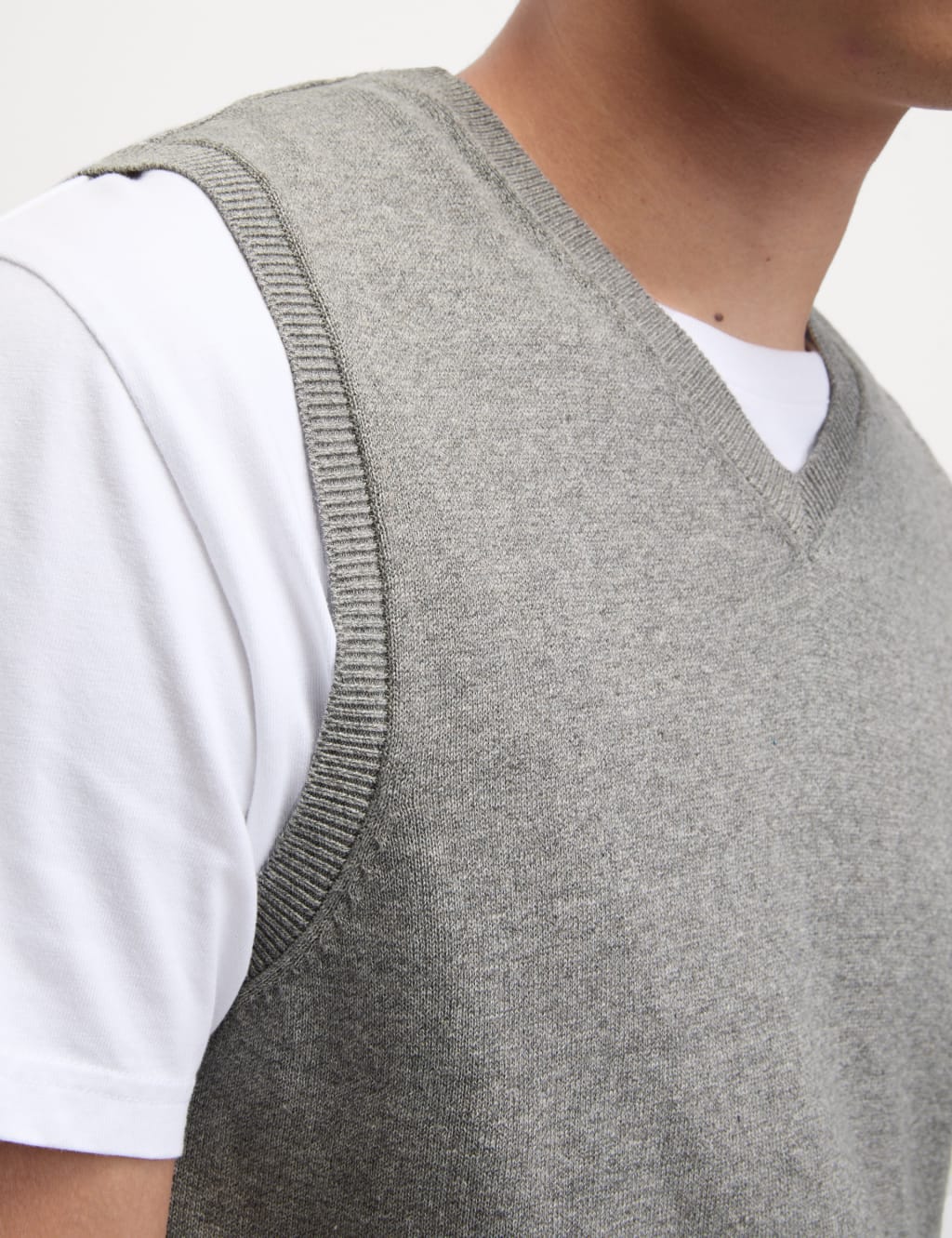 Pure Cotton Sleeveless Jumper image 3